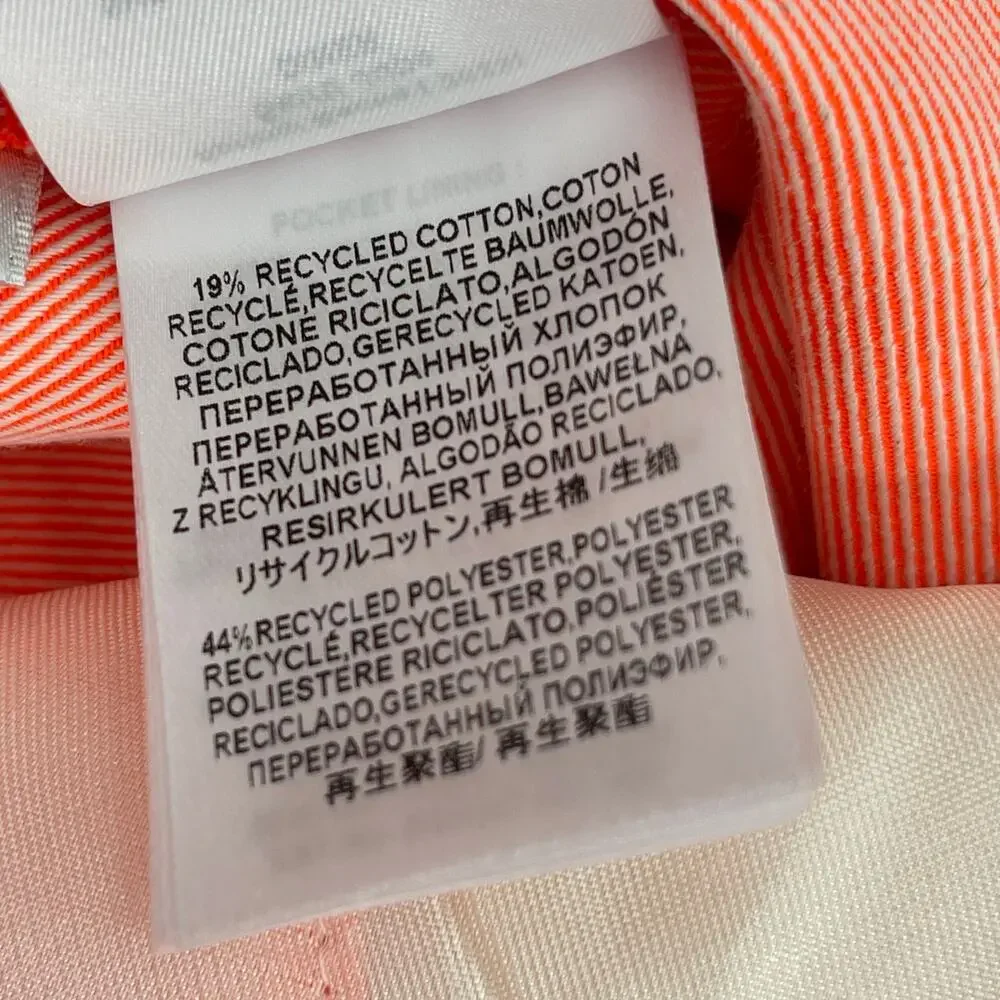 ESSENTIEL ANTWERP x ANTHROPOLOGIE Skirt SZ 2 Diner Flared Bottom Slit Orange NWT